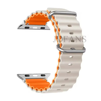 Strap For Apple watch ultra band 49mm 44mm 45mm 41mm 40mm 38mm 44 45 mm 1:1 Original Ocean belt iWatch series 9 10 8 7 se bands Beauty World Shop
