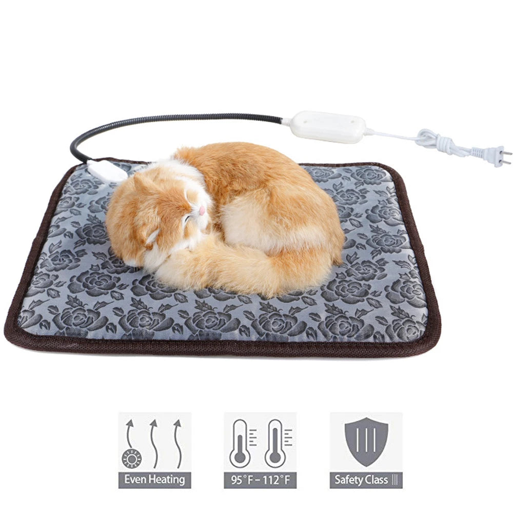 Winter Pet Heating Blanket Waterproof Wearable Wear Resistant Temperature Warm Cat Dog Mattress Indoor Heating Pad Pet Supplies Beauty World Shop