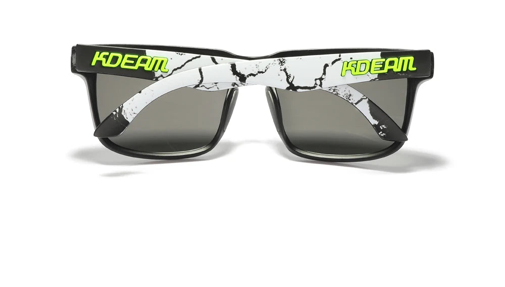 KDEAM Men's Polarized Sunglasses Square Casual Outdoors Sun Glasses Women Unisex Sunglass For Couple With Zipper Case Beauty World Shop
