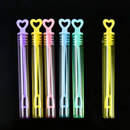 10-50pcs Colorful Bubble Soap Bottle Heart Wand Empty Tube Kids Birthday Party Favors Pinata Filler Toys Wedding Gifts for Guest Beauty World Shop