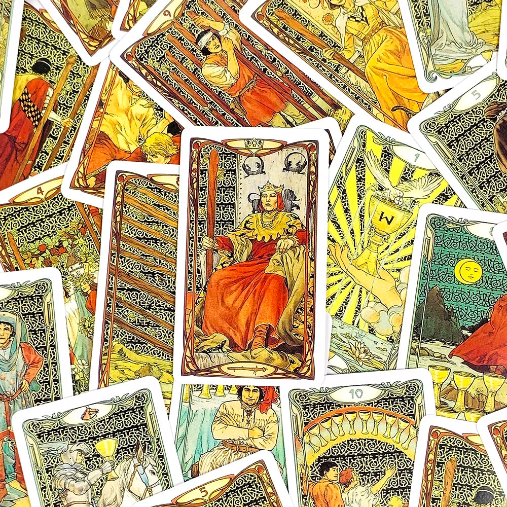 Tarot Card A 78 Cards Deck Classic Occult Divination Cards Game For Beginners,Ideal for Divination, Meditation & Gift Beauty World Shop