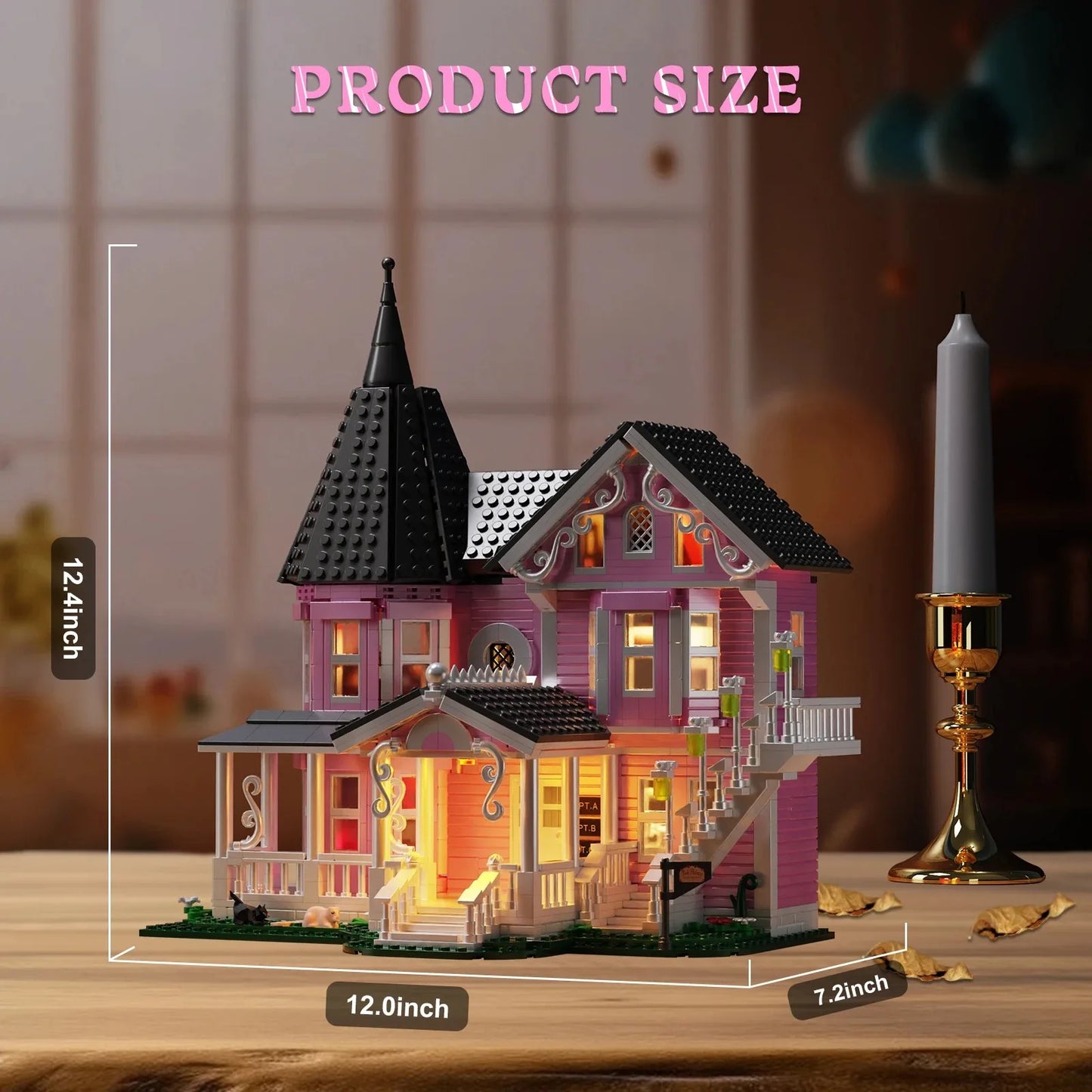1349 PCS Coralines Building Block Set Pink Palace Model Apartment Ideas Movie Architecture Toy for Boys and Girls Christmas Gift Beauty World Shop