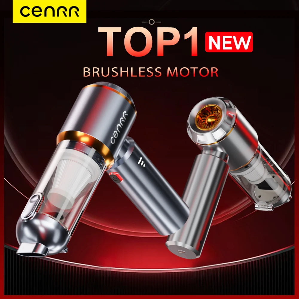 CENRR Mini Car Vacuum Cleaner Cordless Powerful Wireless Car Cleaner HandHeld Portable Vacuum Cleaner Cleaning Machine Beauty World Shop