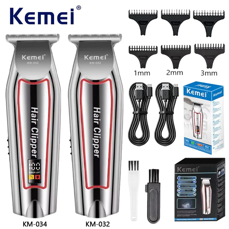 Kemei Professional Hair Trimmer Electric Beard Trimmer For Men Hair Clipper Hair Cutter Machine Haircut Grooming Kit KM-032 Beauty World Shop
