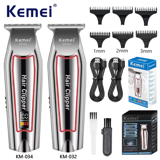 Kemei Professional Hair Trimmer Electric Beard Trimmer For Men Hair Clipper Hair Cutter Machine Haircut Grooming Kit KM-032 Beauty World Shop