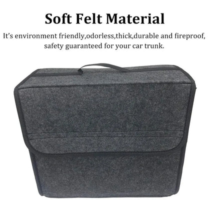 1pc Car Storage Felt Box For Dark Gray Anti Slip Storage Tools Towels Car Accessories Universal Foldable High-Quality Felt Box Beauty World Shop