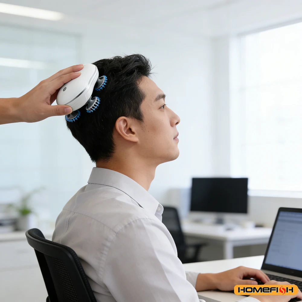 2-in-1 Electric Scalp Cleaner & Pet Massager – Deep Vibration Brush for Hair Wash & Pet Relaxation, Rechargeable & Easy to Clean Beauty World Shop