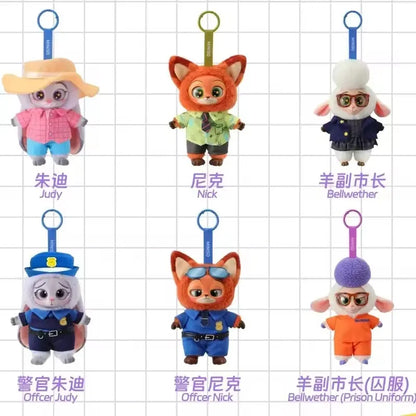 Disney Zootopia Blind Box Nick Judy Vinyl Doll Trendy Surprise Toy Cute Backpack Pendant Children's Birthday Gift Beauty World Shop
