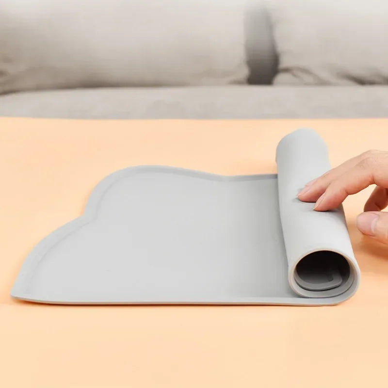 Food Grade Silicone Cats Anti-dirty Easy to Clean Cats and Dog Bowl Mats Water Proof Waterproof and Leak-proof Pad Anti-slip Pet Beauty World Shop