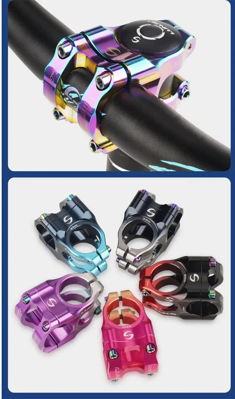 MTB Road Bike Stem CNC Mountain Bicycle Bridge Short Power 31.8mm High Strength Climbing Riser Beauty World Shop