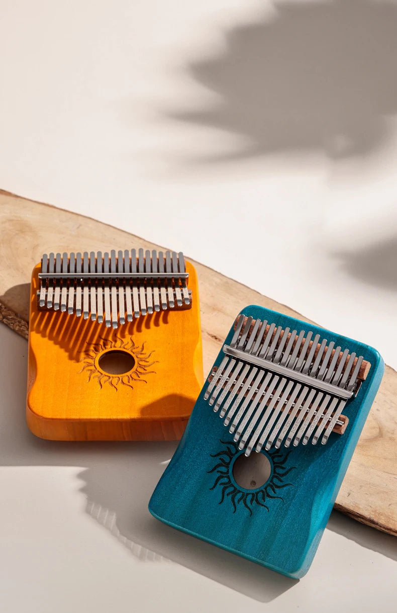Hluru Kalimba 17 21 Key Kalimba Finger Piano Solid Maple Wood Kalimba Thumb Piano Keyboard Musical Instrument Mbira for Beginner Beauty World Shop