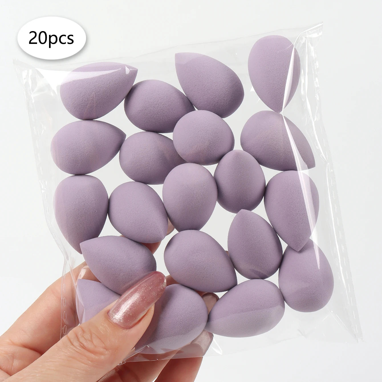 20 件装 Mini Finger Puff Beauty Cosmetic Foundation Cosmetic Sponge Makeup Blender Suitable for Cream & Powder Concealer Beauty World Shop