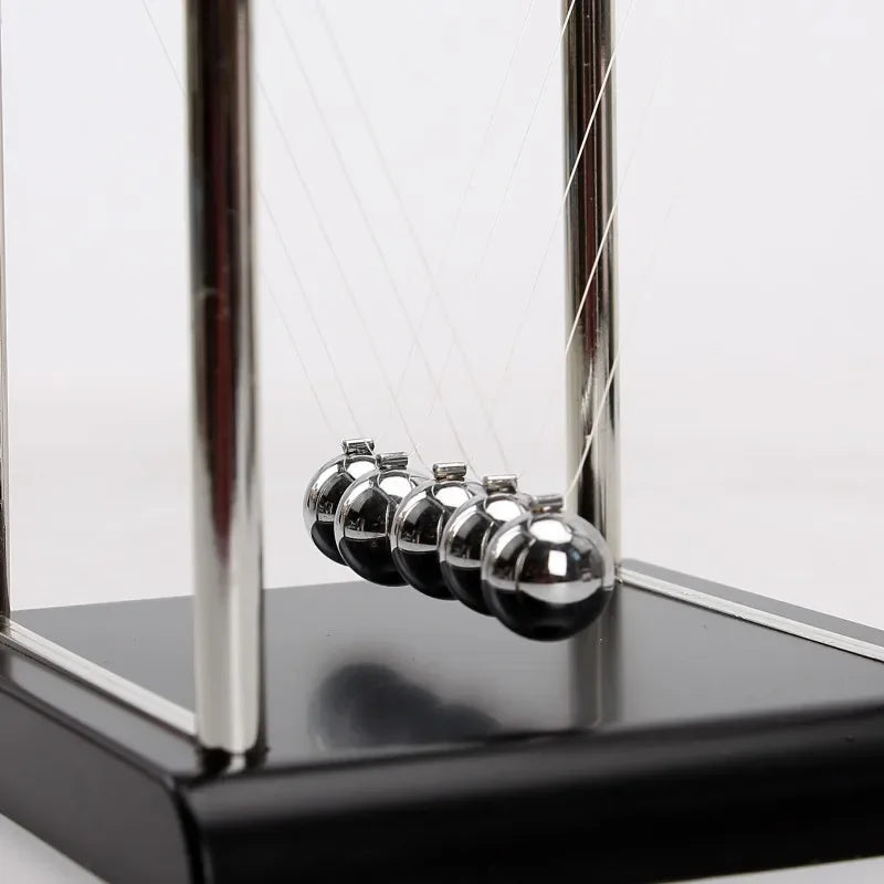 Newton Cradle Balance Steel Balls Perpetual Motion Collision Ball School Teaching Physics Science Pendulum Toy Home Decoration Beauty World Shop