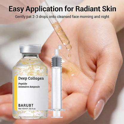 Korean Silk Collagen Essence Serum Deep Peptide Intensive Revitalizing Face Cream Anti-Wrinkle Firming Lifting Skin Care 40ml Beauty World Shop