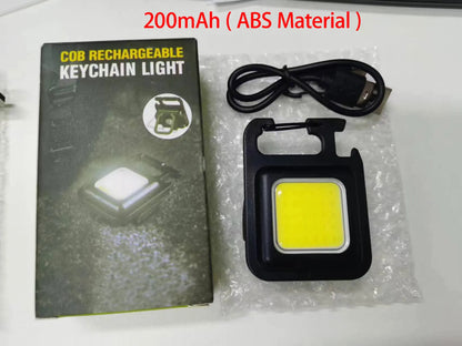 COB LED Mini Flashlight Super Bright EDC Keychain Light Outdoor Emergency Camping Pocket Lamp With Tail Magnet Corkscrew Beauty World Shop