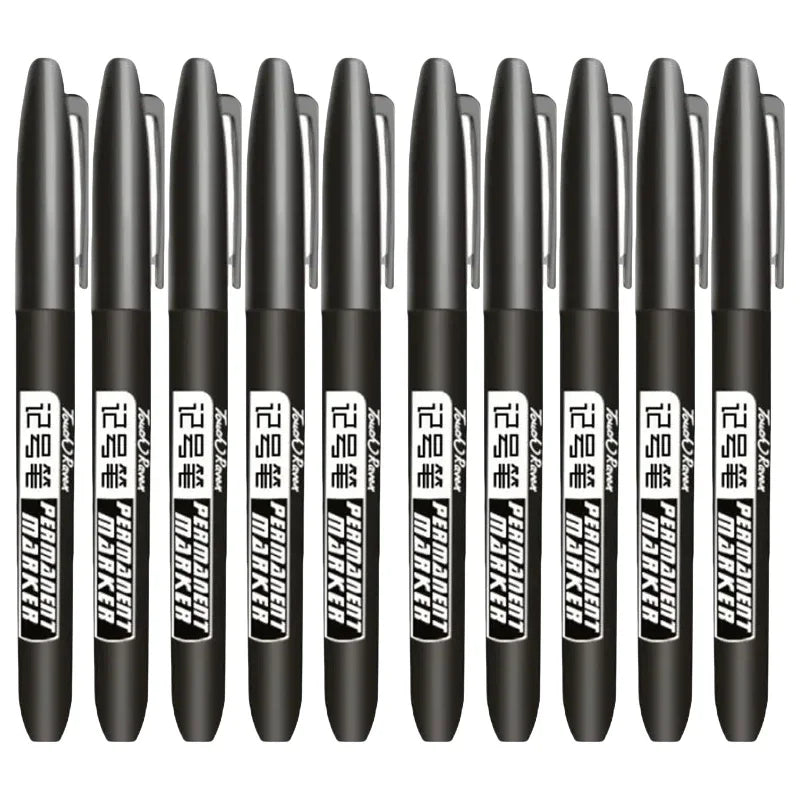 6-20PCs/Set PermanentMarker Pen Fine Point Waterproof Markers Thin Nib Crude Nib Black Blue Red Ink 1.5mm Fine Color Marker Pens Beauty World Shop