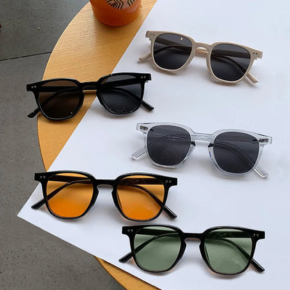 New Vintage Luxury Sunglasses for Women & Men, Square & Small Round Frame Fashion Eyewear, Classic UV Protection Sun Glasses Beauty World Shop