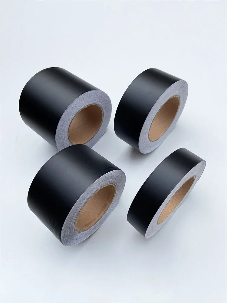 Black Matt Vinyl Wrap Foil Tape Roll Matte Black Stripes Window Trim Film Car Sticers Decal For Car Interior Pillar Beauty World Shop