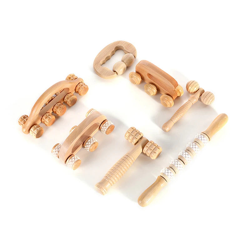 Wooden Massage Roller Portable Massage Tools For Face Neck Muscle Relax Head Foot Massager Stick Body Relaxation Beauty Health Beauty World Shop