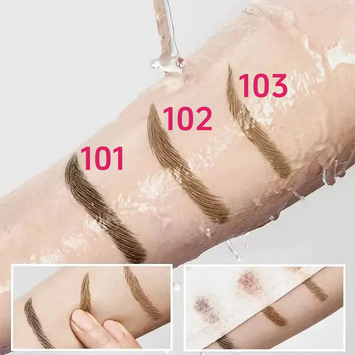 3-color Waterproof eyebrow pen, microblading eyebrow pencil with 4 split head, natural looking brows eye makeup cosmetics gifts Beauty Trend Shop