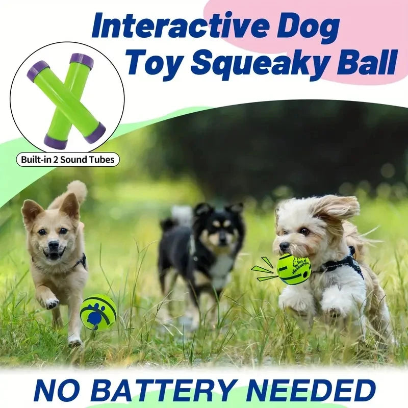 Funny Interactive Giggle Ball - Balls for Dog IQ Training, Pet Interactive Toy, Stimulating Play, Mental Stimulation, and Exerci Beauty World Shop