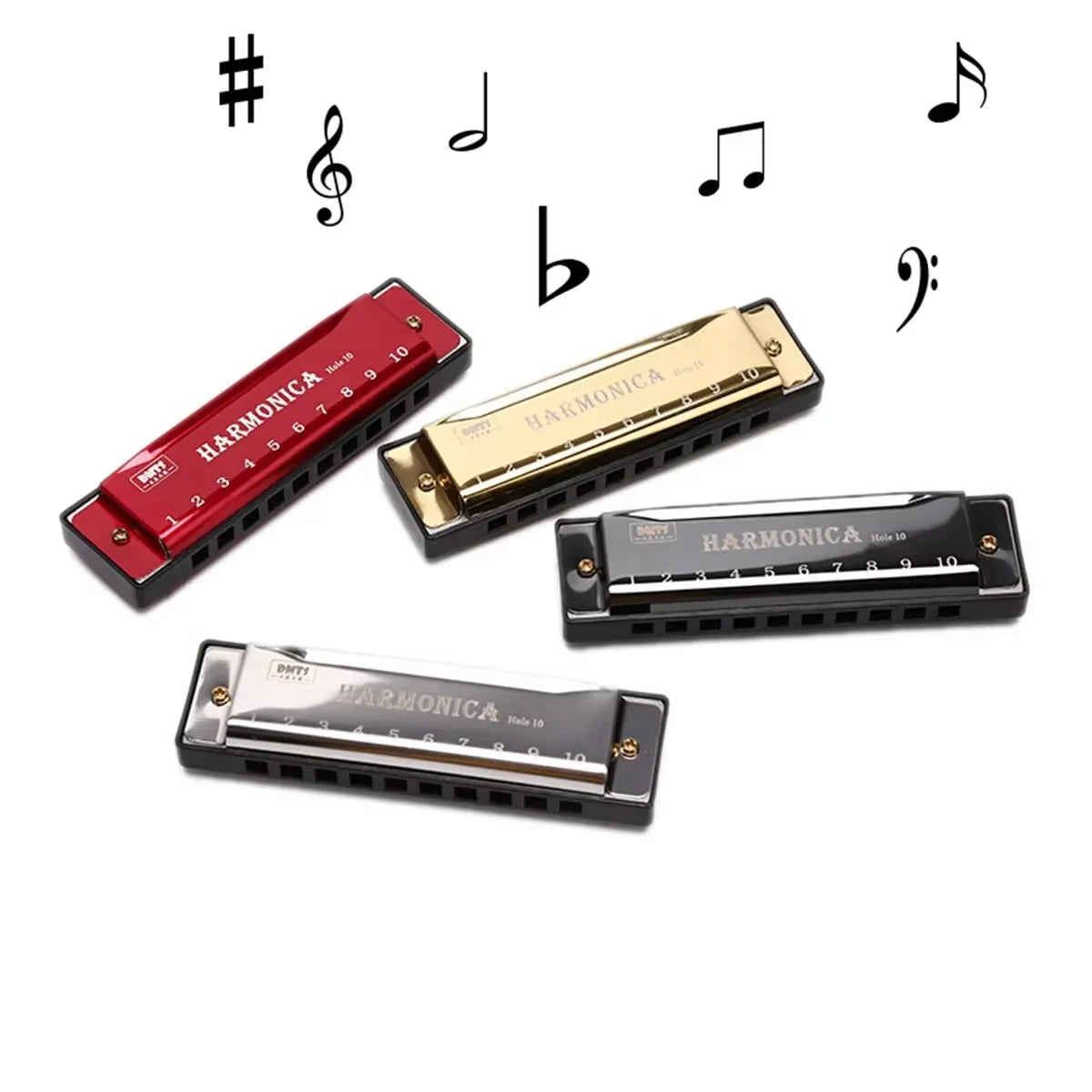 Harmonica Key of C 10 Hole Diatonic Harmonica C with Case for Beginner Students Kids Gift with Case Beauty World Shop