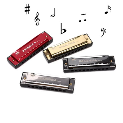 Harmonica Key of C 10 Hole Diatonic Harmonica C with Case for Beginner Students Kids Gift with Case Beauty World Shop