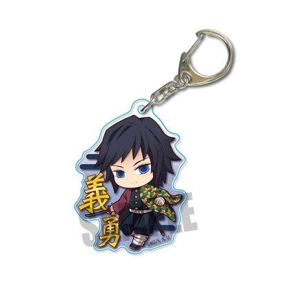 Demon Slayer doll toy Kimetsu No Yaiba Blade of Ghost Keychain Acrylic Pendant Car Key Chain Fans kids Xmas Gift Anime Jewelry Beauty World Shop