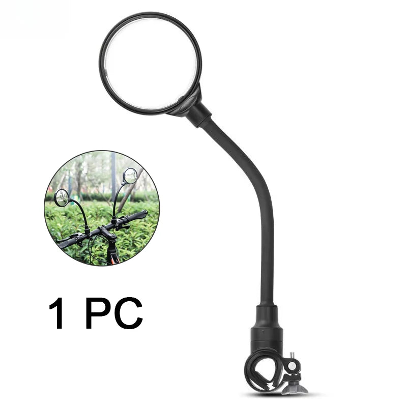2PCS Bicycle Rearview Mirror 360 Degree Adjustable Rotatable Universal Cycling Handlebar Rear View Mirrors for MTB Road Bike Beauty World Shop