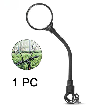 2PCS Bicycle Rearview Mirror 360 Degree Adjustable Rotatable Universal Cycling Handlebar Rear View Mirrors for MTB Road Bike Beauty World Shop