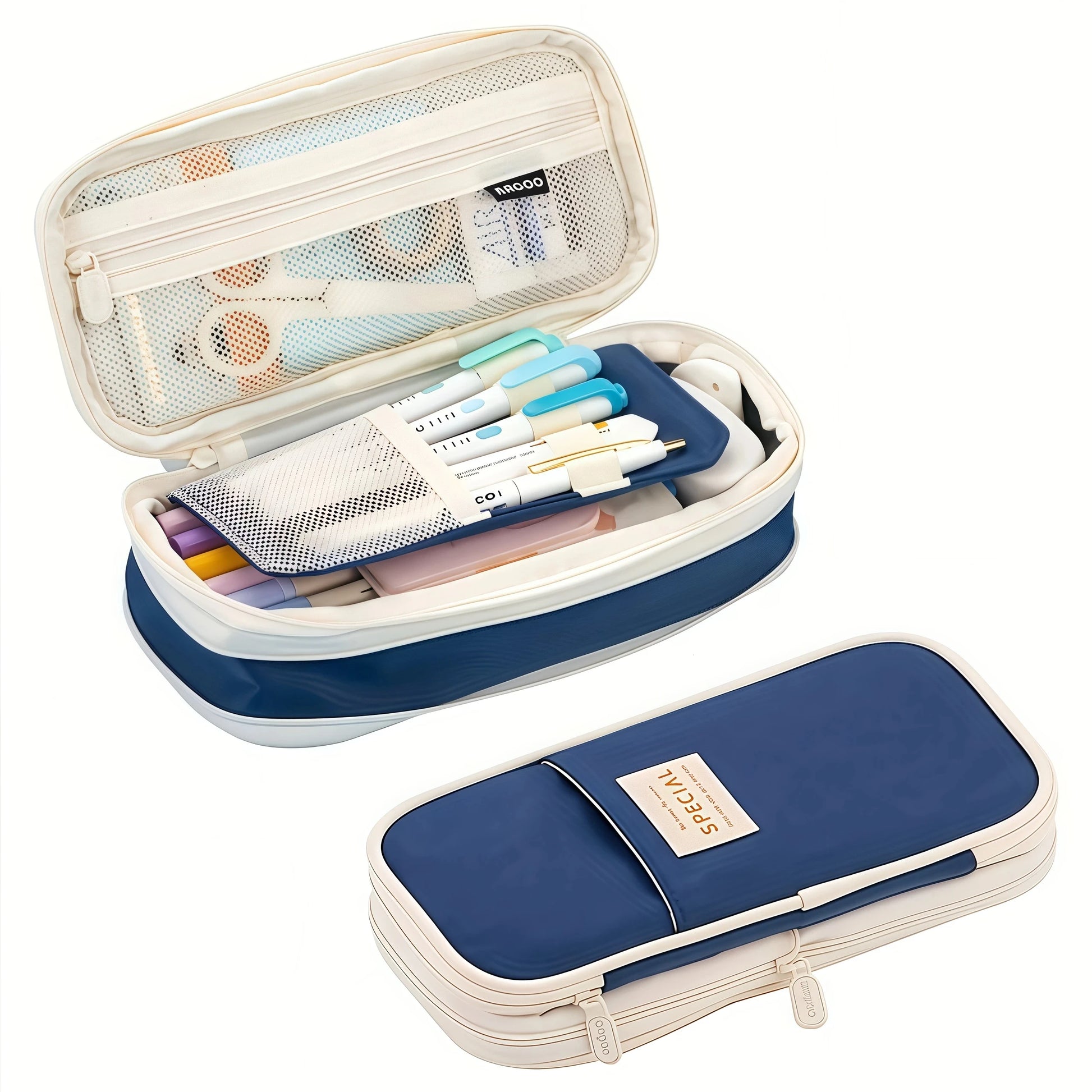 Large Capacity Pencil Case Stationery School Supplies Pencil Cases Pouch Office Desk Storage Bag Students Kids Pen Case Bags Box Beauty World Shop