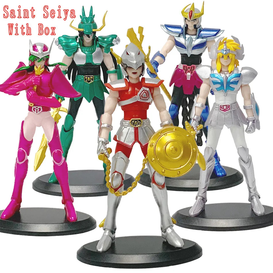 In Stock Hot Anime Figure Phoenix Ikki Hyoga Seiya Shiryu Standing Armor Model Children's Toys PVC Box Desktop Collection Toys Beauty World Shop