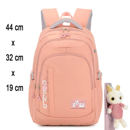Girl School Bag Backpack Back Pack For Teenager Women Children Female Pink Schoolbag Primary High Bagpack Class Teens Child Kids Beauty World Shop