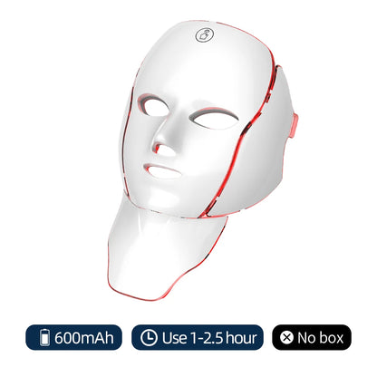 Face Neck Beauty Mask 7 Colors Light LED Mask Photon Red Light Facial Skin Care Repair Skin Anti Aging Wrinkle Skin Tightening Beauty World Shop