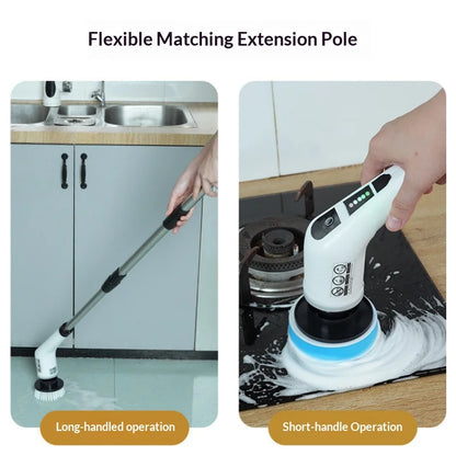 HOMEFISH Cordless Spin Scrubber Electric Cleaning Brush for Bathroom Kitchen Toilet Multipurpose Household Cleaning Tool Beauty World Shop