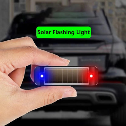 Mini LED Solar Power Car Warning Light Night Security Simulated Alarm Wireless Anti-Theft Caution Lamp Flashing Dummy Alarm Lamp Beauty World Shop