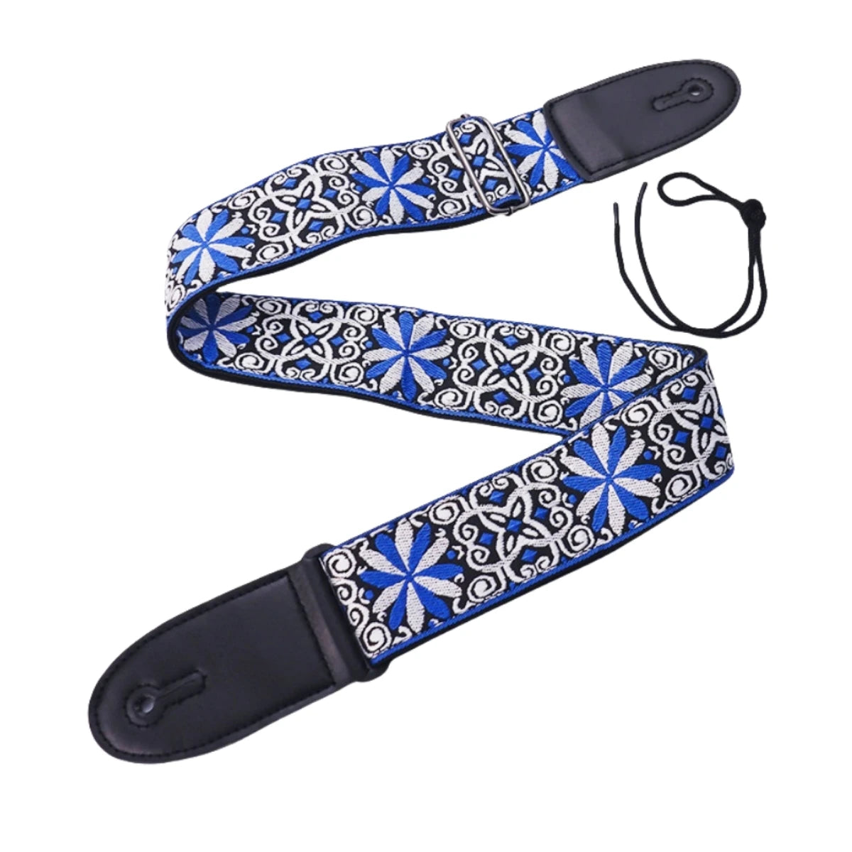 Embroidered Print Guitar Strap Vintage Ethnic Style Adjustable Strap for Folk Electric Guitar Bass Ukulele Guitar Accessories Beauty World Shop