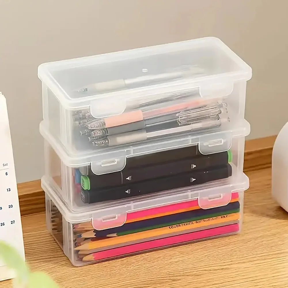 LOLEDE Pencil Cases Useful School Supplies Kawaii Stationery Organizer Bag Astethic Holster DIY Office Pen Box Kits Sacs Pen Box Beauty World Shop