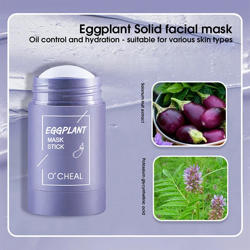 Solid facial mask Stick Green Tea Honey Peach Cleaning Pore Moisturizing Long Charcoal Eggplant Mud Film Beauty Trend Shop