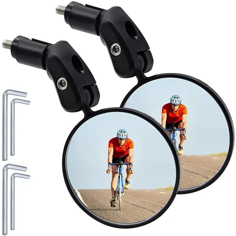 Universal Bicycle Mirror Rearview Adjustable Rotate Wide-Angle Cycling Handlebar Rear View Mirrors for MTB Road Bike Accessori Beauty World Shop
