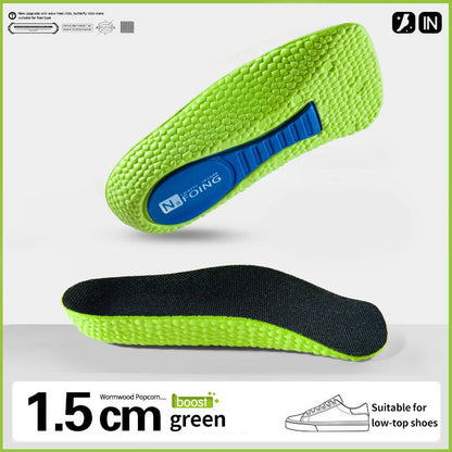 Memory Foam Height Increase Insoles for Men Women Shoes Flat Feet Arch Support Orthopedic Insoles Sneakers Heel Lift Care Insole Beauty World Shop