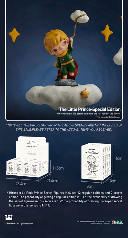 POP MART Hirono Le Petit Prince Series Blind Box Toys Kawaii Anime Action Figure Cartoon Model Surprise Box Mystery Box Beauty World Shop