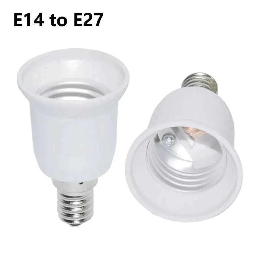 E14 to E27 Lamp Holder Converter Bulb Socket Lamp Base Adapter Plug Extender Sockets for Corn Light Bulbs Spotlight AC 110V-220V Beauty Trend Shop