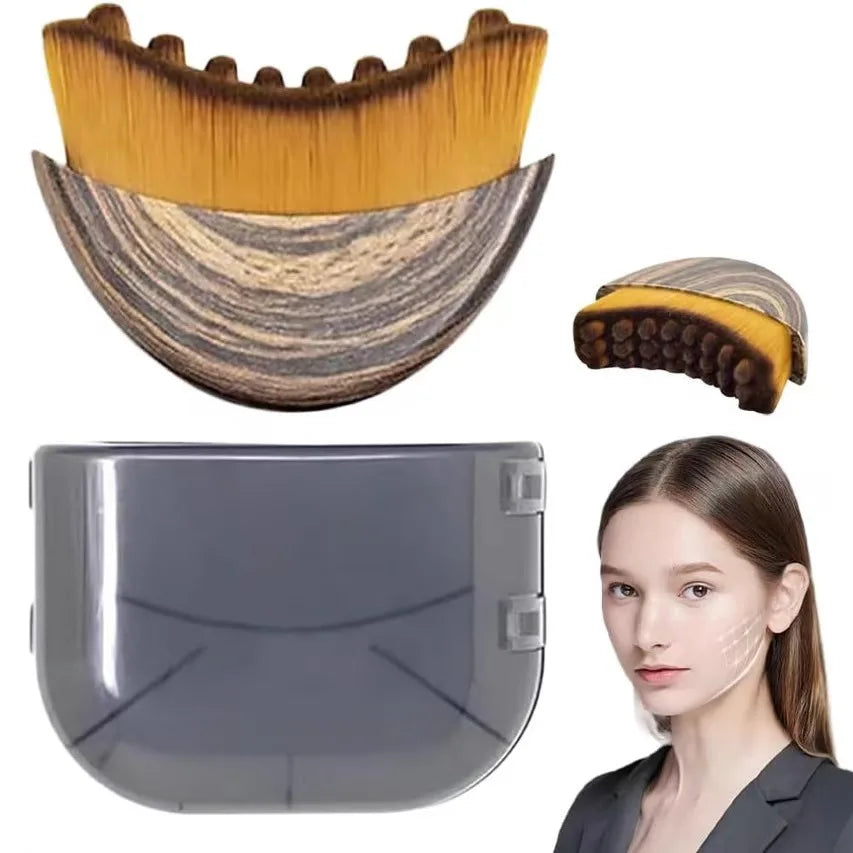 New Lymphatic Contour Care Facial Massage Brush with Storage Box for Facial Stimulating And Contouring Beauty World Shop