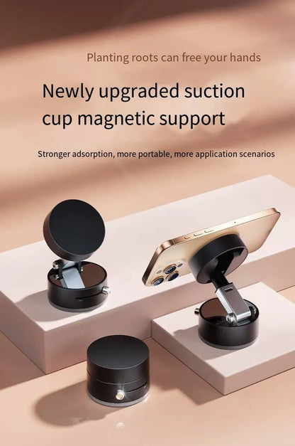 Car mobile phone magnetic Stand 2025 New type suction cup vacuum adsorption car special fixed mobile phone stand Beauty World Shop