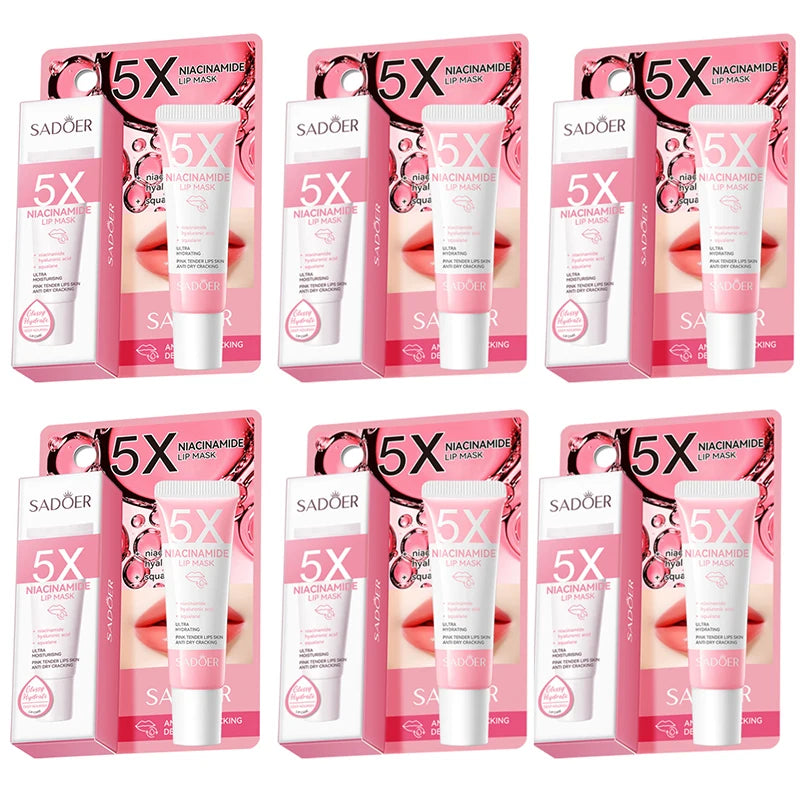 5X Niacinamide Plumping Lip Mask – Intense Hydration & Anti-Dryness for Soft, Pink Lips | Care Chapped Lips Overnig 10g/pc Beauty World Shop