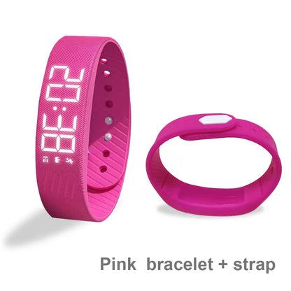 Smart Bracelet LED Digital Waterproof Smart Clock Smartband With running pedometer Monitor Smart Band Vibration Alarm Reminder Beauty World Shop