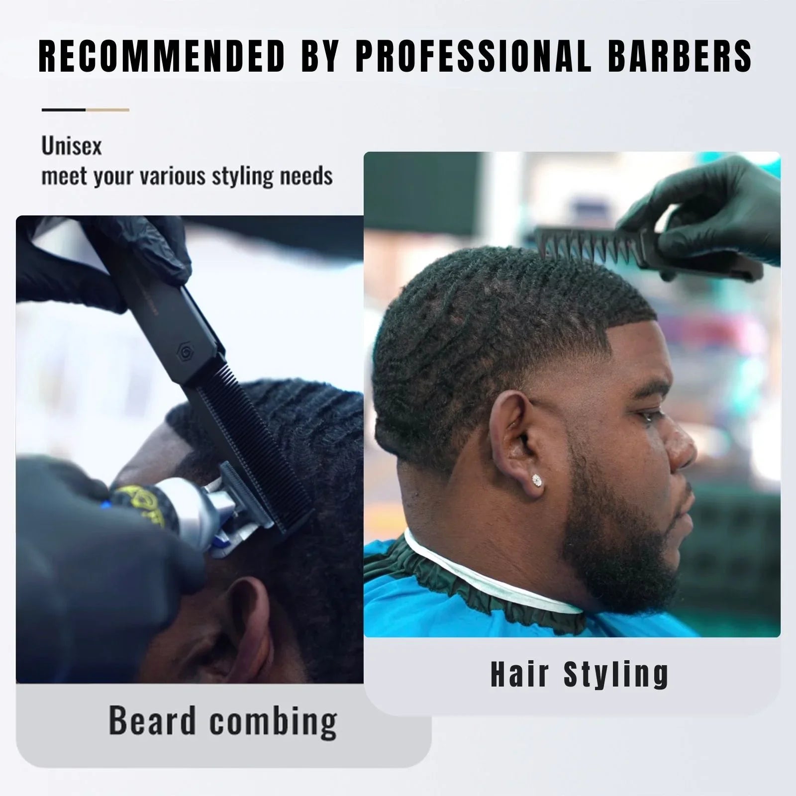 Professional 3 in 1 Pocket Folding Combs Wide Tooth Oil Head Comb Beard Combing Barber Hair Clipper Comb Salon Hair Styling Tool Beauty World Shop