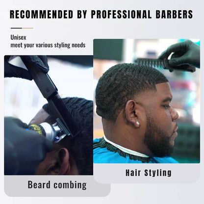 Professional 3 in 1 Pocket Folding Combs Wide Tooth Oil Head Comb Beard Combing Barber Hair Clipper Comb Salon Hair Styling Tool Beauty World Shop