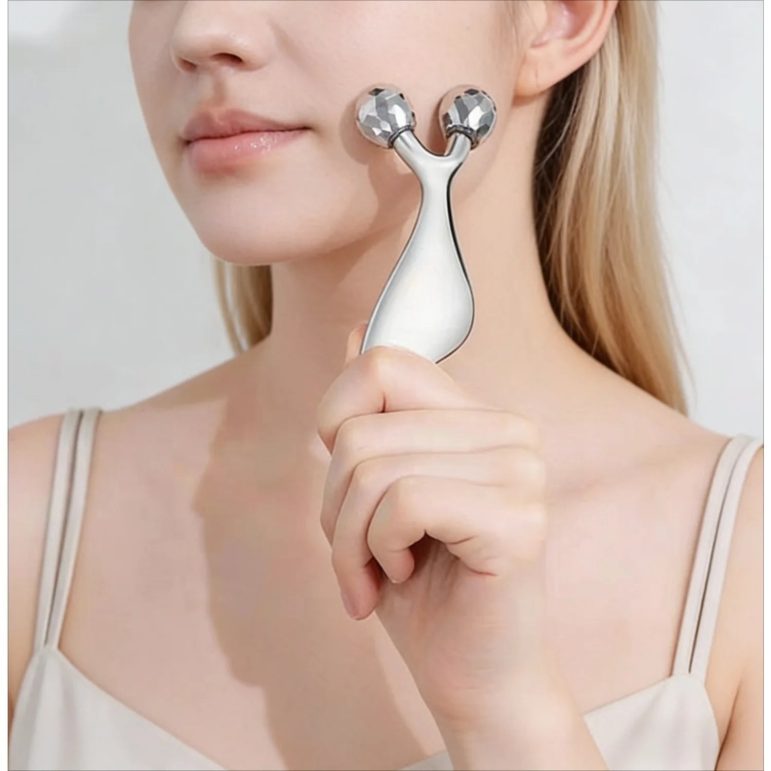 2 IN 1 3D Facial Massager & Gua Sha Massage Tool Cold Roller For Face Eyes Chin Lift Tightening Skin Tool Sculpting Beauty Tools Beauty World Shop